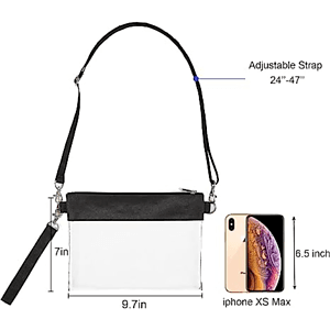Women's Handbag Clear PVC Transparent Crossbody Purse Bag