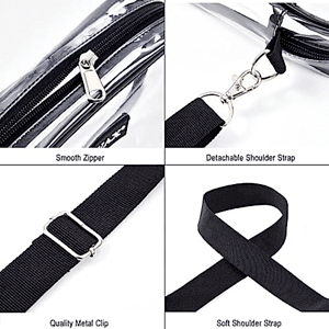 Clear PVC Transparent Crossbody Shoulder Messenger Bag