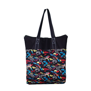 Grocery Cotton bags 15"x15"x3.25" Gusset Full Color Tote Bag