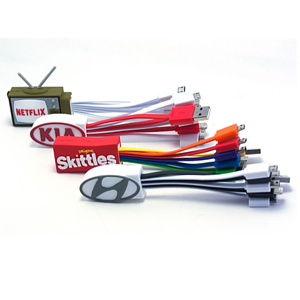 Custom USB Cable 2D/3D soft pvc charging cable