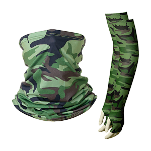 COMBO - Arm sleeves & Neck Gaiter w/ Full Bleed Sublimation
