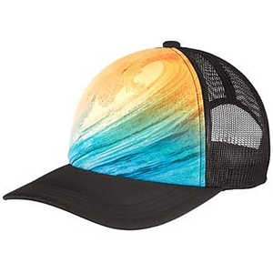 5 Panel Sublimation Polyester Mesh back Trucker Cap with Plastic Snapback