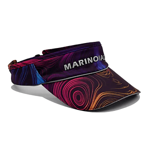 Sublimation Poly Twill Sun Visor W/ Sandwich Bill, Hook & Loop Closure