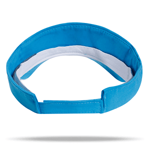 Twill Cotton Sun Visor w/ Sandwich bill, Hook & Loop closure