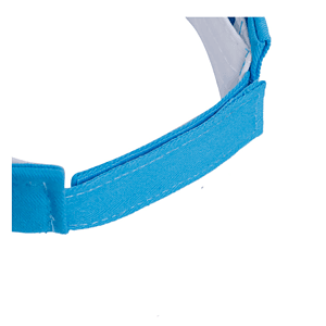 Twill Cotton Sun Visor w/ Sandwich bill, Hook & Loop closure
