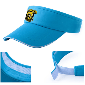 Sandwich Bill Curved Sun Visors w/ Adjustable Hook & Loop