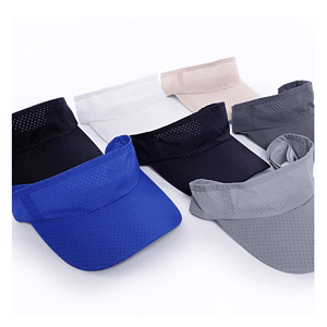 Quick Dry Lightweight Sporty Sun Visors w/ Plastic Buckle