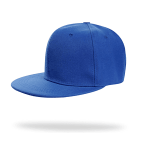 Structured 6 Panel rPET Recycled 100% Polyester Flat Bill Cap