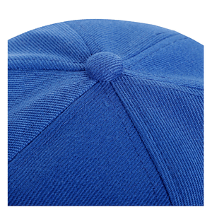 Structured 6 Panel rPET Recycled 100% Polyester Flat Bill Cap