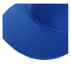 Structured 6 Panel rPET Recycled 100% Polyester Flat Bill Cap