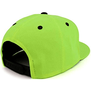 Structured 6 Panel rPET Recycled 100% Polyester Flat Bill Cap