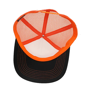 Mesh Flat Bill Cap rPET Recycled 100% Polyester Sublimation Crown Trucker Hat