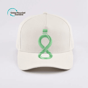 Structured 5 Panel rPET Recycled 100% Polyester Baseball Cap