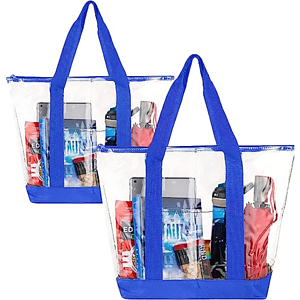 Fashion Tote Bag Stadium Approved Clear PVC Transparent Shoulder Handbag