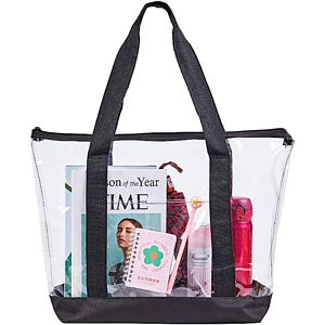 Fashion Tote Bag Stadium Approved Clear PVC Transparent Shoulder Handbag
