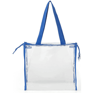 Clear PVC Transparent Zipper Tote Bag