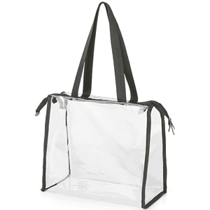 Clear PVC Transparent Zipper Tote Bag