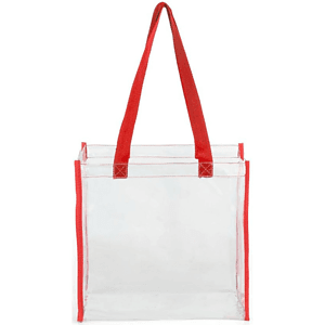 Clear PVC Transparent Stadium Approved Tote Bag