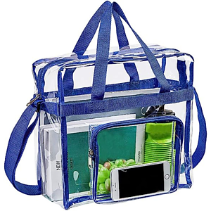 Stadium Approved Tote Bag Clear PVC Transparent Shoulder Handbag