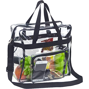 Stadium Approved Tote Bag Clear PVC Transparent Shoulder Handbag