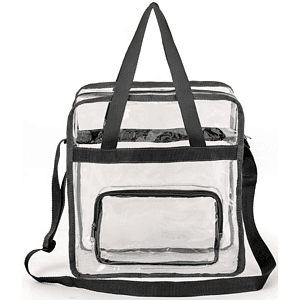 Stadium Approved Tote Bag Clear PVC Transparent Shoulder Handbag