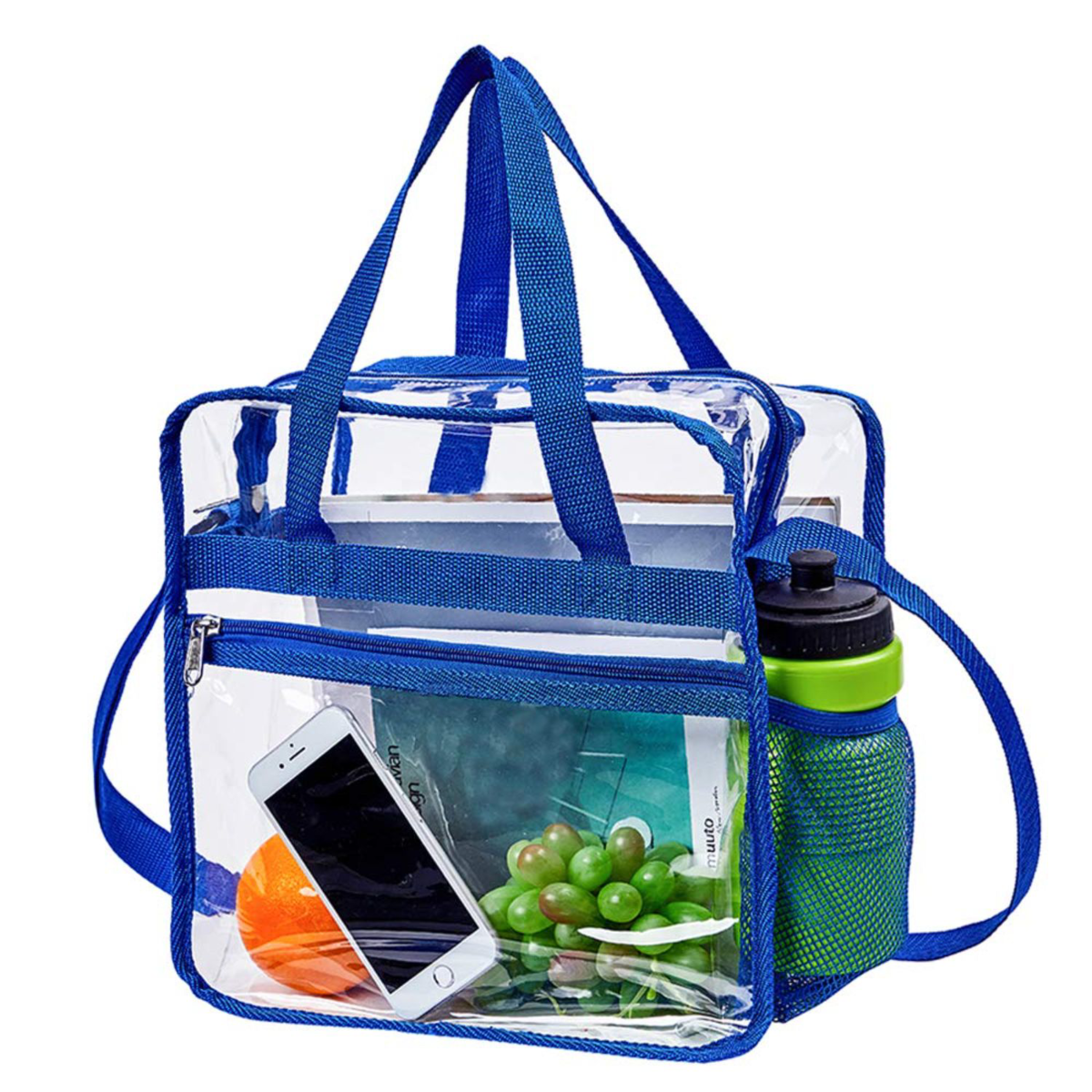 Large PVC Clear Waterproof Travel Shopping Storage Tote Bag