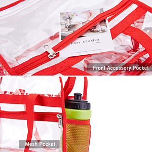 Large PVC Clear Waterproof Travel Shopping Storage Tote Bag
