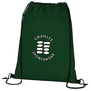 Eco-friendly rPET Recycled 210D Polyester Drawstring Backpack (15"x18")