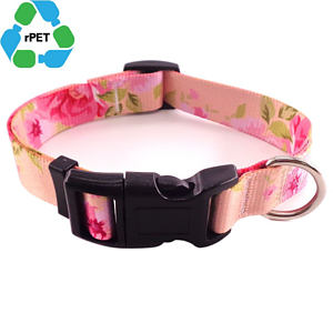 1"W x 26"L rPET Eco-friendly Sublimation Pet Collar w/ Buckle Release