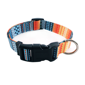 5/8"W x 14"L Pet Collar w/ Adjustable Buckle Release Sublimation