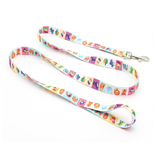 1"W x 72"L rPET Eco-friendly Sublimation Pet Leash w/ Metal Carabiner