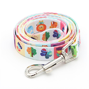 1"W x 72"L rPET Eco-friendly Sublimation Pet Leash w/ Metal Carabiner