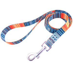 1"W x 72"L rPET Eco-friendly Sublimation Pet Leash w/ Metal Carabiner