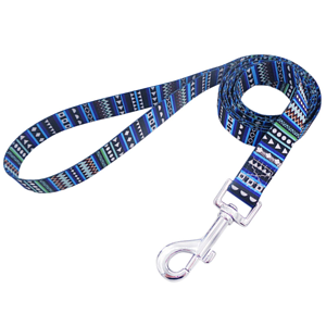 1"W x 72"L rPET Eco-friendly Sublimation Pet Leash w/ Metal Carabiner