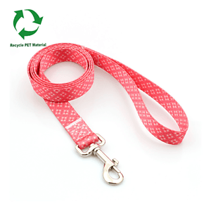 3/4"W x 72"L rPET Eco-friendly Sublimation Pet Leash w/ Metal Carabiner