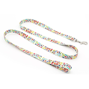 5/8"W x 72"L rPET Eco-friendly Sublimation Pet Leash w/ Metal Carabiner