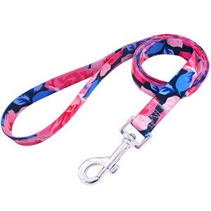 5/8"W x 72"L rPET Eco-friendly Sublimation Pet Leash w/ Metal Carabiner