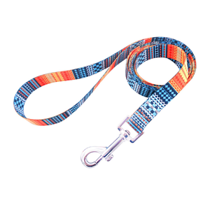 3/4"W x 72"L Polyester Sublimation Pet Leash w/ Metal Carabiner