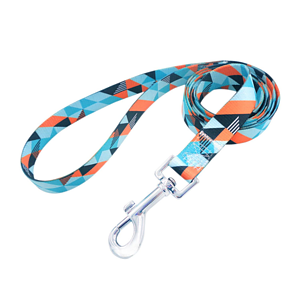 5/8"W x 72"L Polyester Pet Leash w/ Metal Carabiner Sublimation