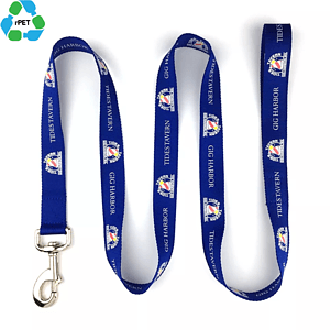 5/8"W x 72"L Durable rPET Eco-friendly Pet Leash w/ Metal Carabiner