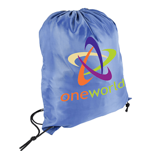Premium 210D Polyester Drawstring Backpack, Cinch Sports Bag (15"x18")