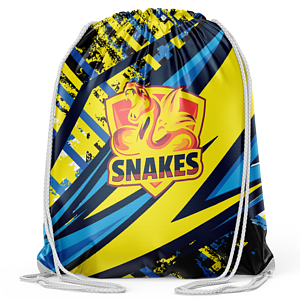 Premium 210D Sublimated Drawstring Cinch Up Backpack (15" x 18")