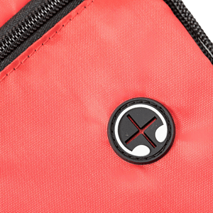 Tri-Color Drawstring Backpack with Earphone Slot & Front Zipper (14" x 18")
