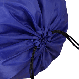 Heavy Duty Soccer Mesh Bag w/ Front Zipper Drawstring Backpack (14" x 18")