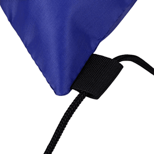 Premium Tri Color Drawstring Backpack w/ Side Mesh Pocket Bag (14" x 18")