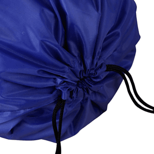 Premium Tri Color Drawstring Backpack w/ Side Mesh Pocket Bag (14" x 18")