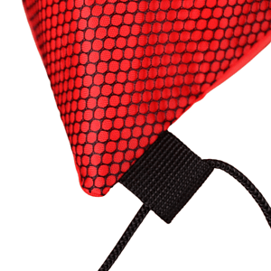 Heavy Duty Tri Color w/ Slip & Side Mesh Pocket Drawstring Backpack (13" x 17")