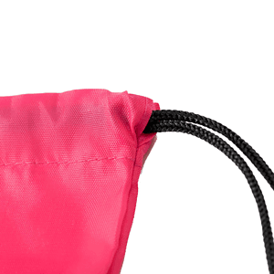 Two-Tone Front Zipper Drawstring Bag with Side Mesh Pocket and Earphone Slot (14" x 18")
