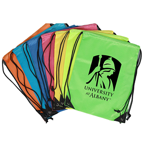 Football Shape Fabric Drawstring w/ Reinforced Corner