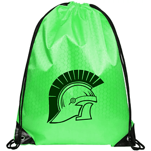 Football Shape Fabric Large Drawstring w/ Reinforced Corner